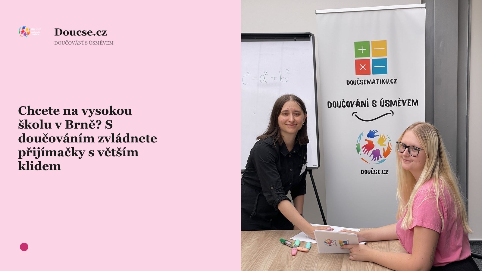 Chcete na vysokou školu v Brně? S doučováním zvládnete přijímačky s větším klidem