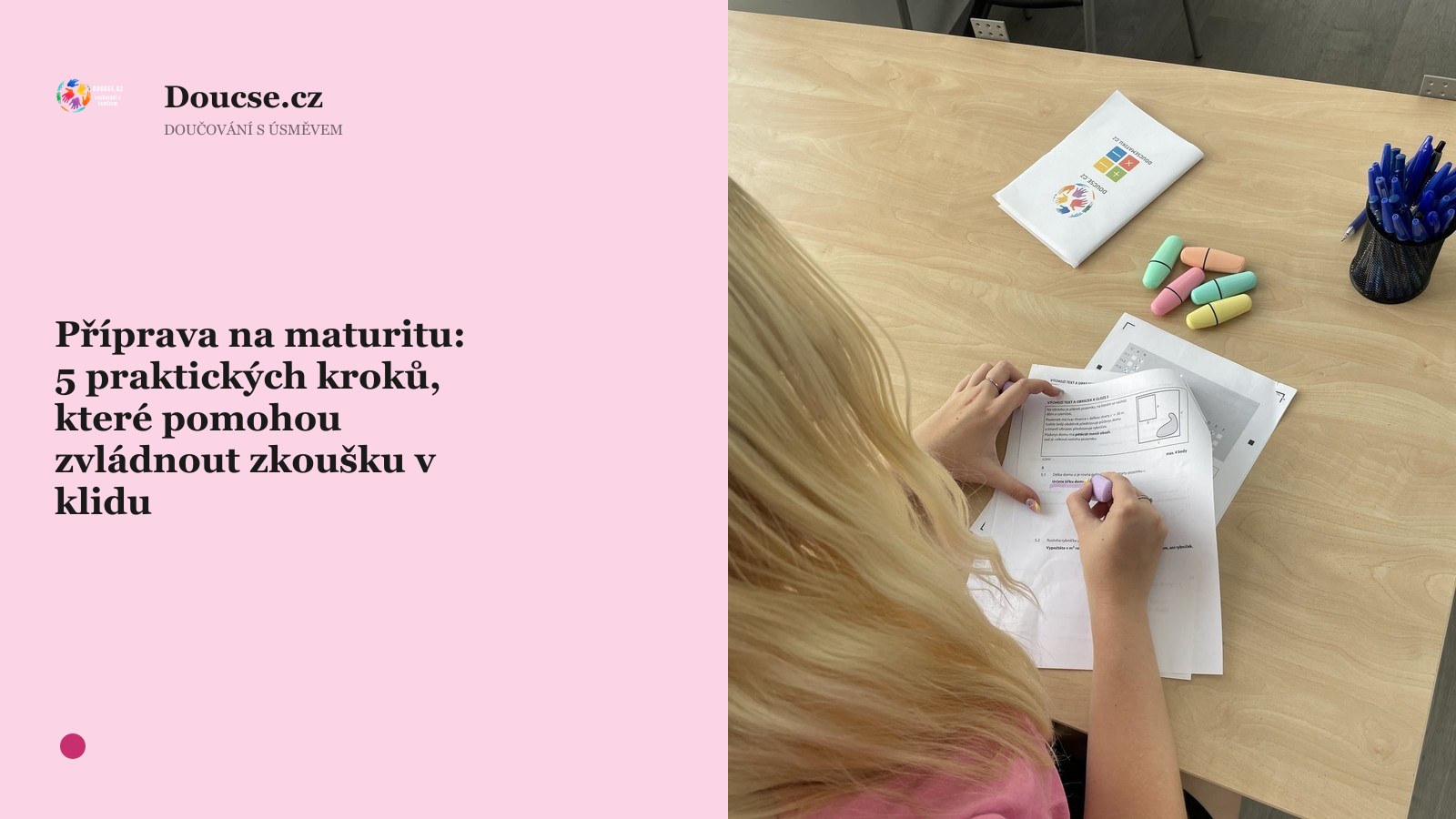 Příprava na maturitu: 5 praktických kroků, které pomohou zvládnout zkoušku v klidu